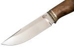 Нож кузница Семина Соболь, ст. D 2, литье, орех(кап)