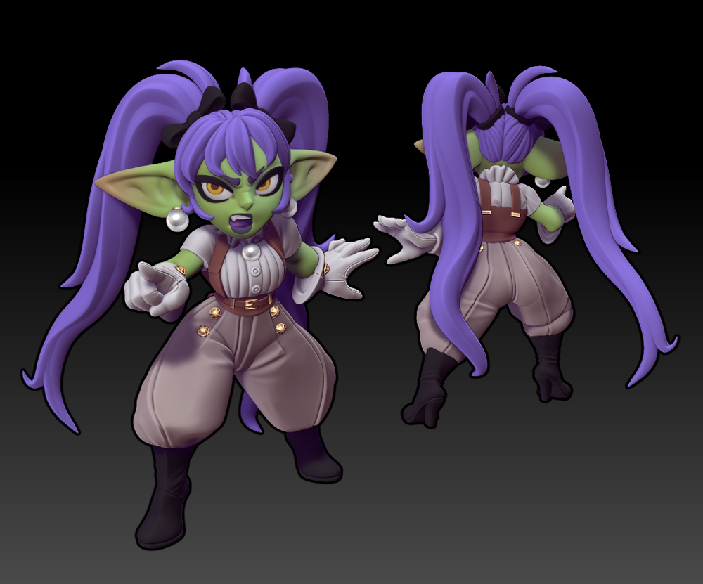 Миниатюры Девушки гоблины 32мм 75мм 100мм goblin girl