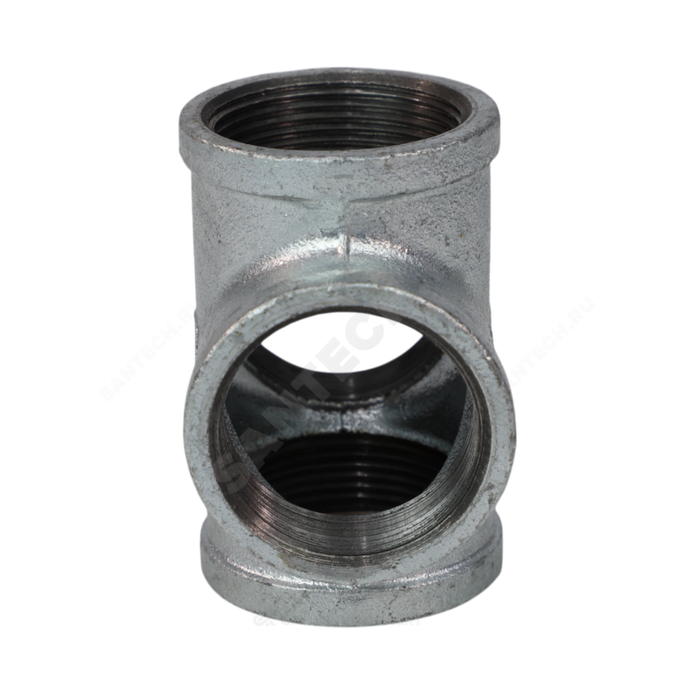 Крест прямой чугун Ду 15 (1/2") ВР/ВР Fittex PLUS
