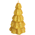 Свеча новогодняя «Сказочная ёлочка» 5,5х10 см, золото
