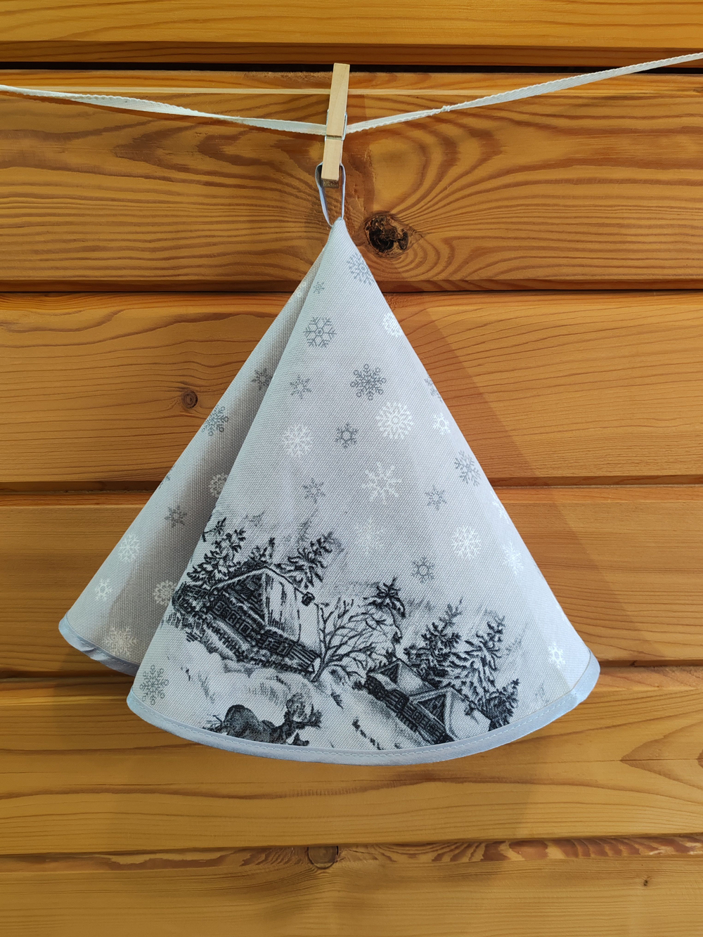 Полотенце кухонное, круглое, 2 шт, рогожка