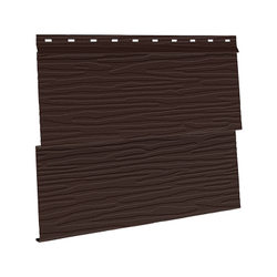 Металлический сайдинг AQUASYSTEM Скандинавская доска узкая двойная, матовая, 3 м