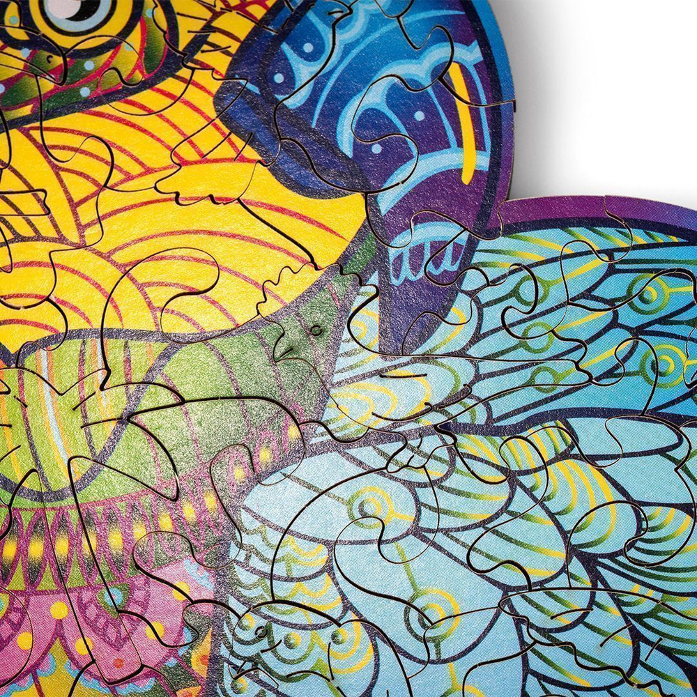 Деревянный пазл Wood Trick Яркий Попугай (35x20 см)