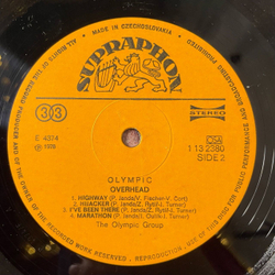 Винтажная виниловая пластинка LP Olympic Overhead (Чехословакия 1978)