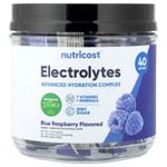 Nutricost, Электролиты, улучшенный комплекс для увлажнения, голубая малина, 40 пакетиков по 4 г (0,14 унции)