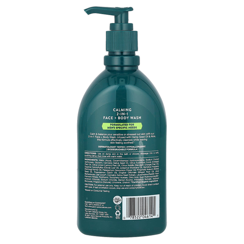 Jason Natural, Мужское, гель для душа и тела, масло семян конопли и алоэ, 473 мл (16 жидк. унц.)