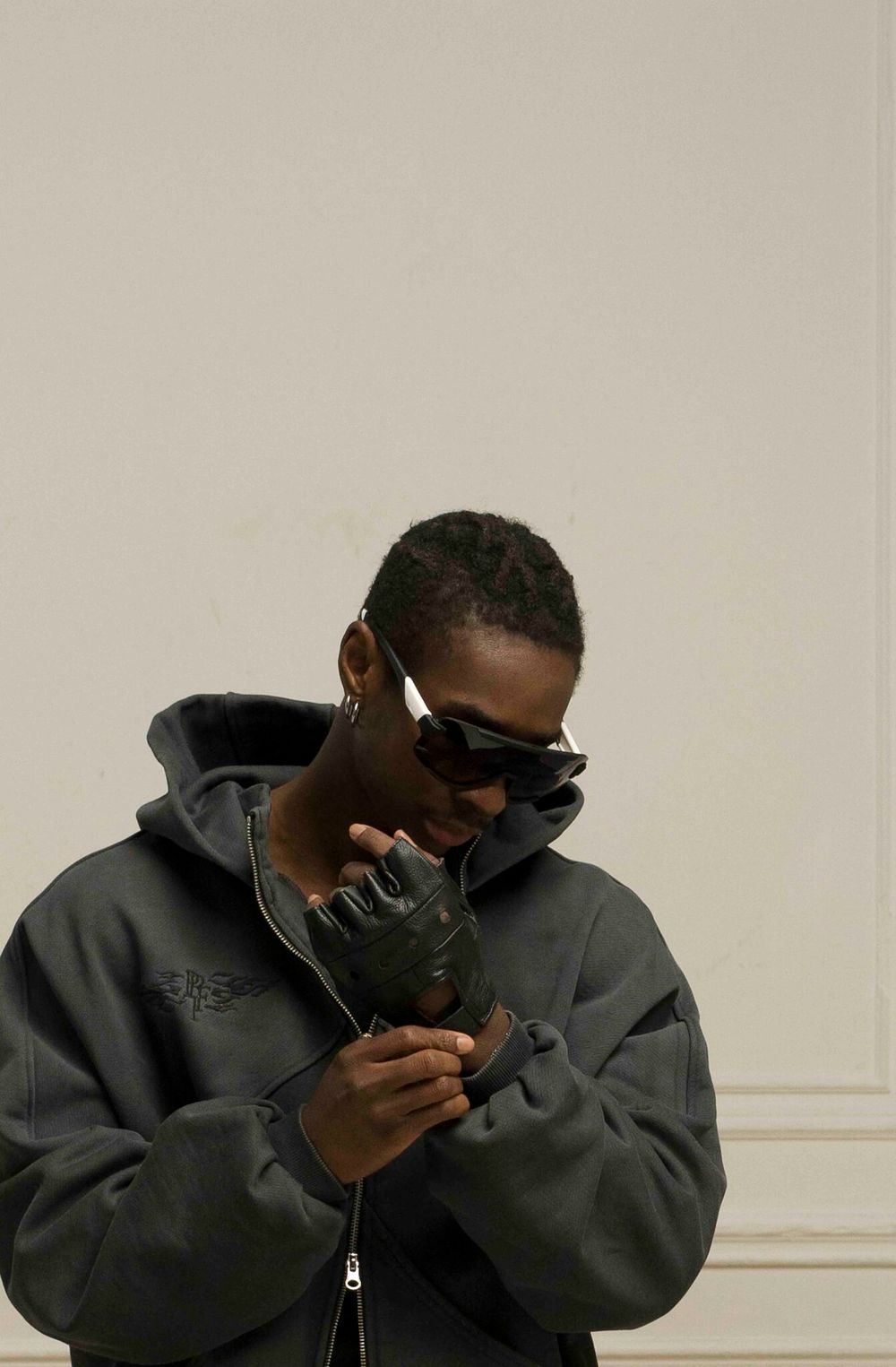 Худи Parfet Zip 2black Vintage темно-серый