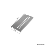 Металлическая полка IF, глубина 200 мм, длина 480 мм — перфорированная версия