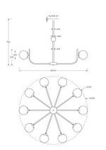 Подвесной светильник Maytoni MOD109PL-10BS