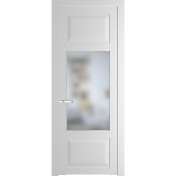 Межкомнатная дверь эмаль Profil Doors 1.3.3PD крем вайт остеклённая