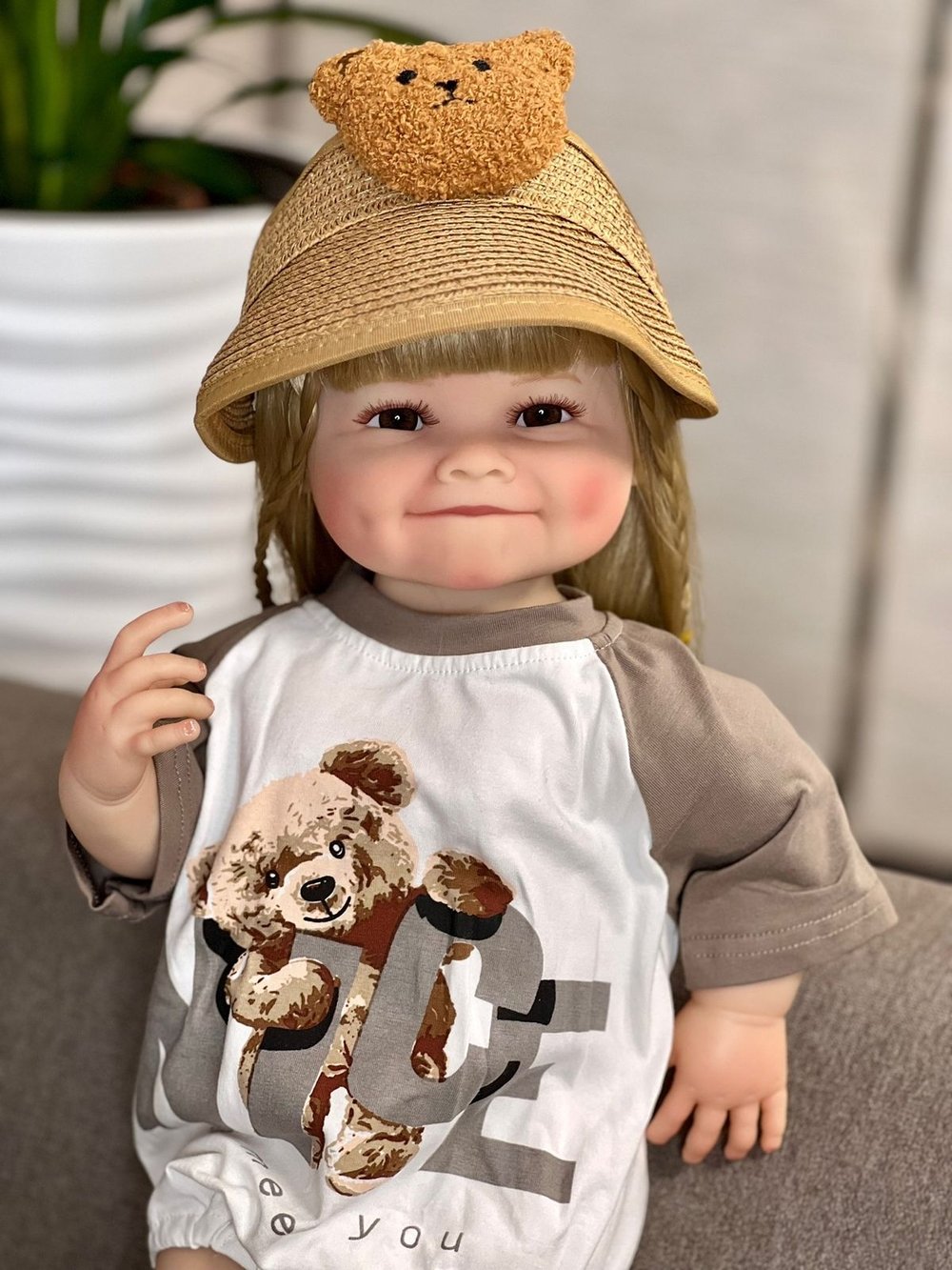 Кукла Реборн виниловая 55см в пакете (FA-134)