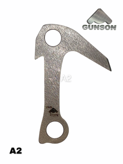 Якорный крюк №2 / 3мм / 30ХГСА / HRc 45 / заточка / фаски / Никель / t-50C / 25kN / L-115 / W-60g