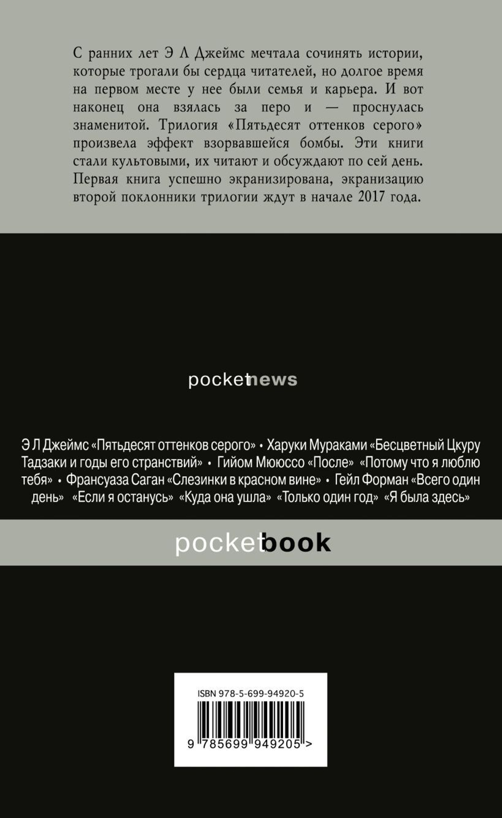 На пятьдесят оттенков темнее. Э. Л. Джеймс