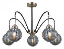 Люстра на штанге ILLUMICO  IL0433-5PSQ-79 BK AB