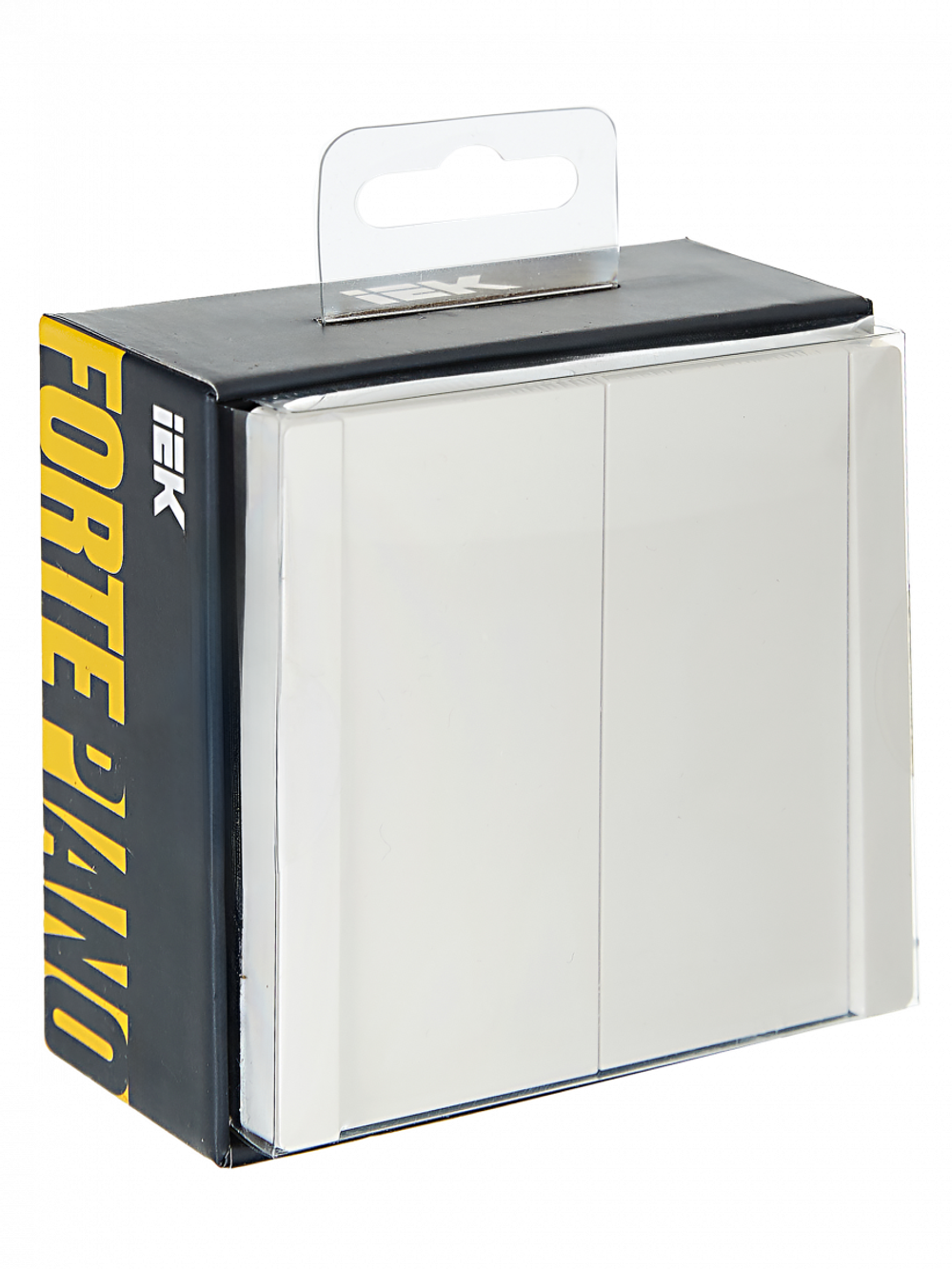 FORTE&PIANO Выключатель 2-клавишный 10А FP205 белый IEK