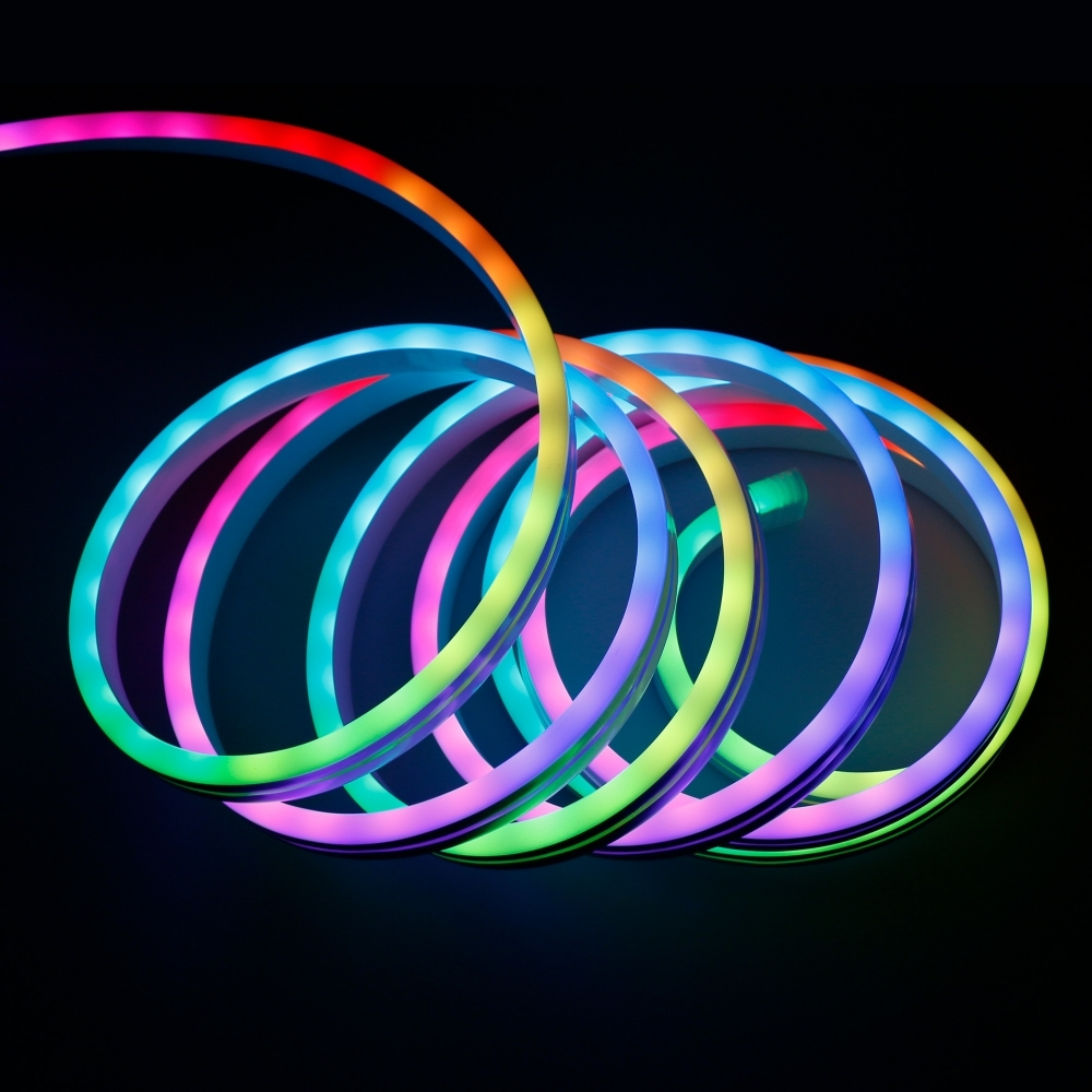 Гибкий неон RGB, SMD5050, 72LED, 8х16 мм, 12 Вольт