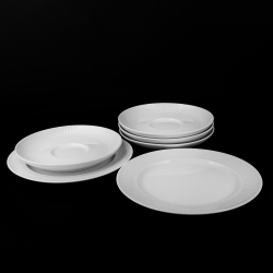 Сервиз чайный на 6 персон 15 предметов Pillivuyt Plisse-Toulouse