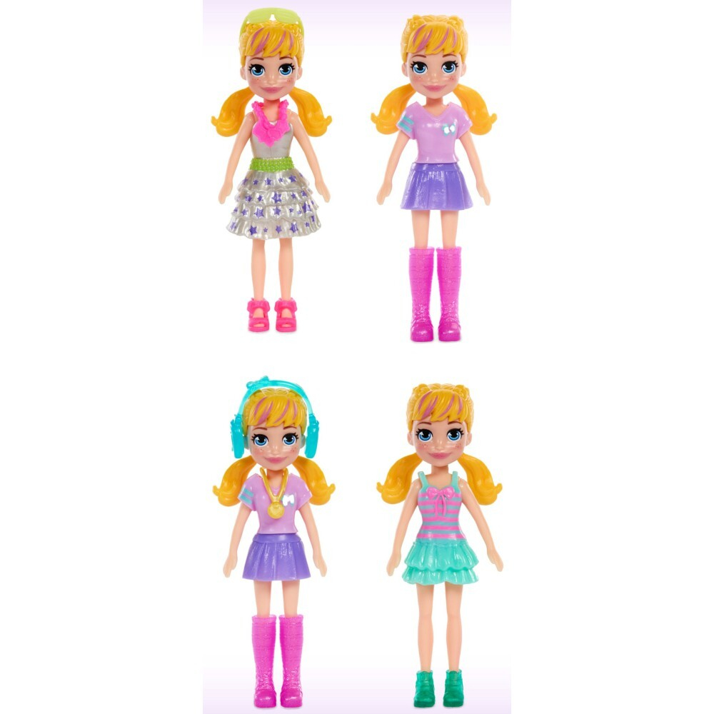 Polly Pocket - Набор модной одежды для вечеринки с куклой + 16 аксессуаров HRD65 / артикул   HRD65  / GTIN 194735173990