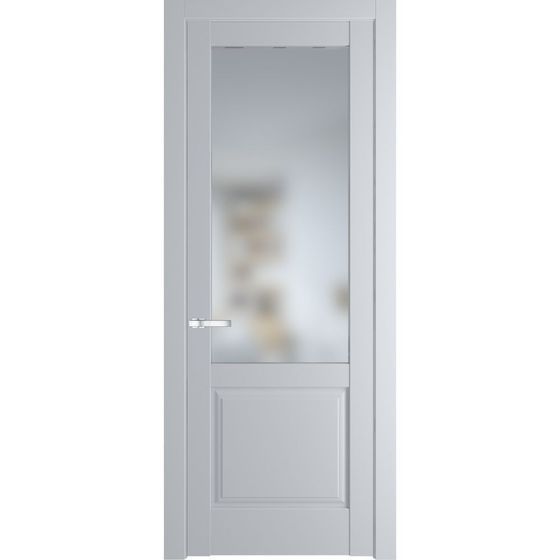 Межкомнатная дверь эмаль Profil Doors 4.2.2PD лайт грей остеклённая