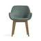 Стул Konna зеленый, ножки из массива ясеня