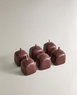 Декоративная свеча Zara Home, 4х4х4 см, 6 шт., 3362/065