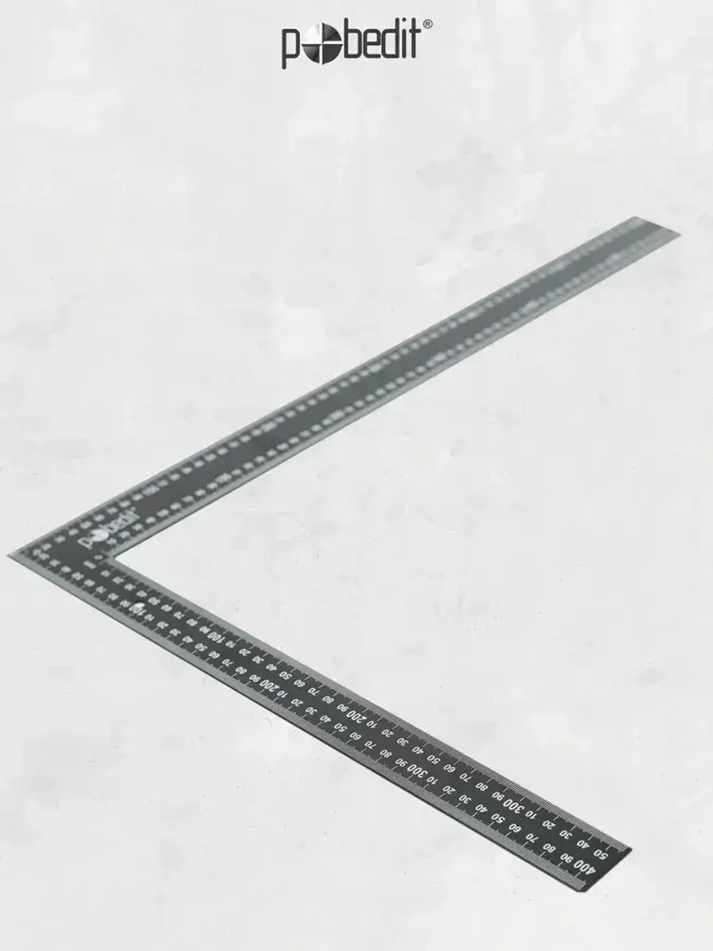 Угольник строительный металлический крашенный 600 х 400 мм Pobedit