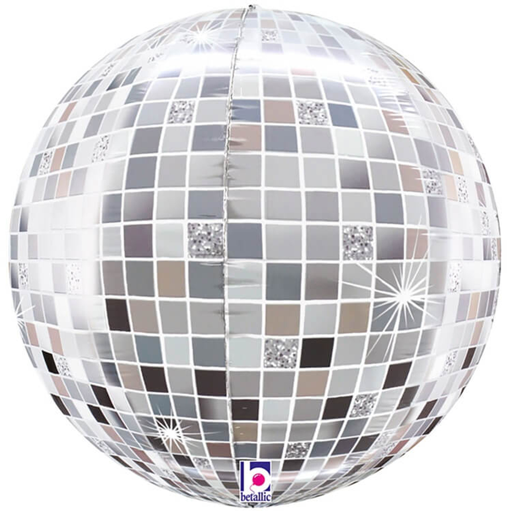 Шар 3D сфера Диско-шар Серебряный