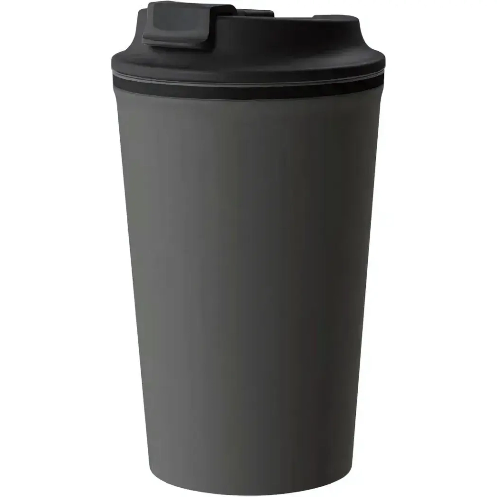 Термостакан с клапаном, 350мл, темно-серый
