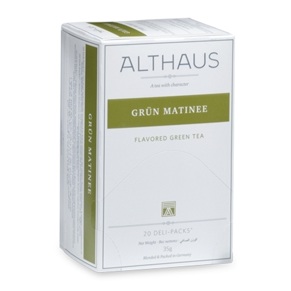 Чай Althaus Grun Matinee/ Грюн Матинэ Deli Pack 20пак x 1.75г