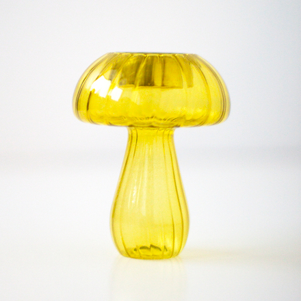 Декоративный подсвечник "Гриб", жёлтый
