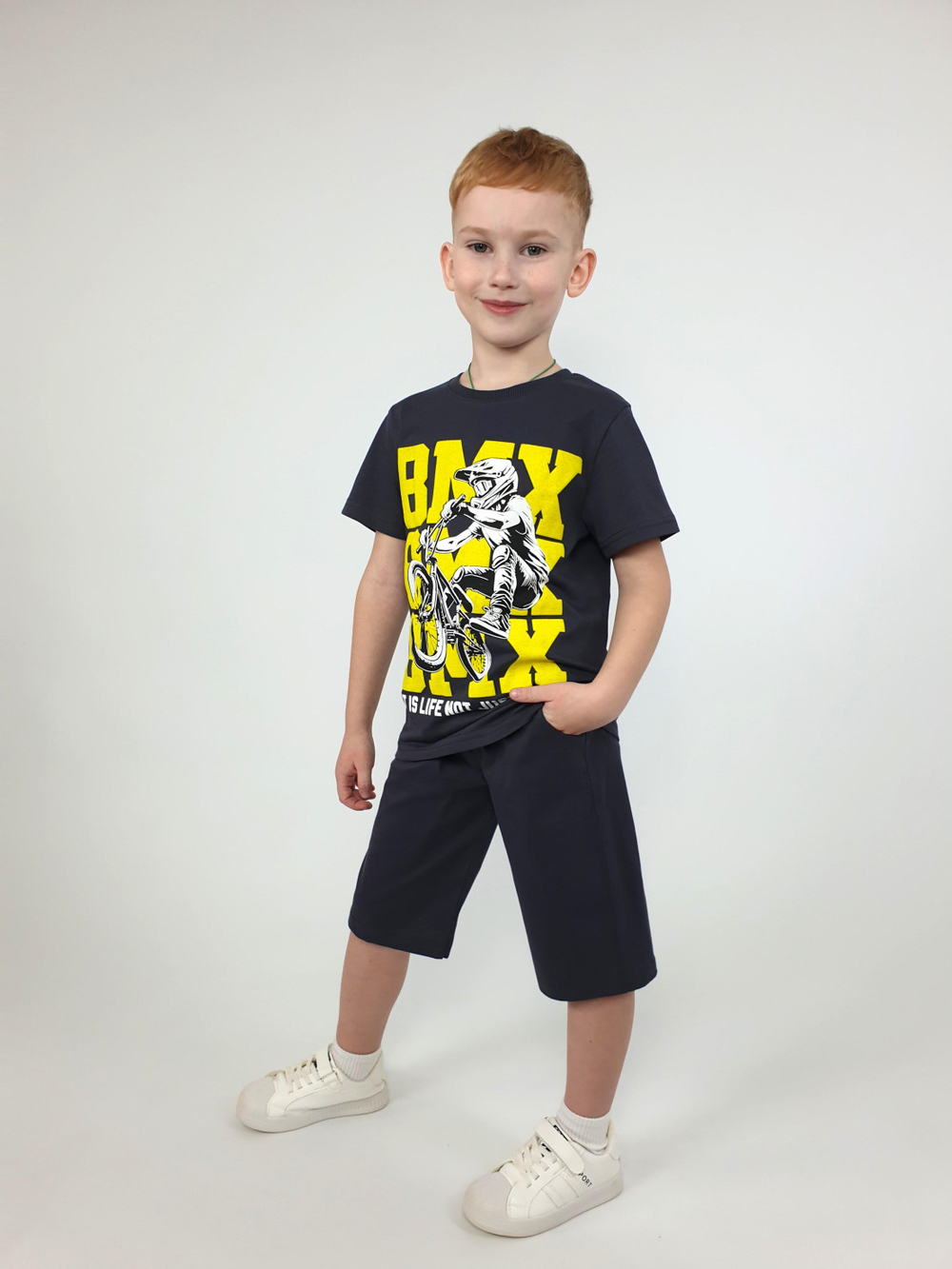 01-146-2 Комплект для мальчика (футболка+шорты)