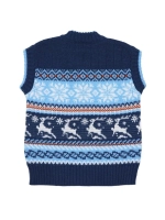 Жилет вязаный на молнии