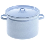 Кастрюля эмалированная 7л цилиндрическая без рисунка С-1620