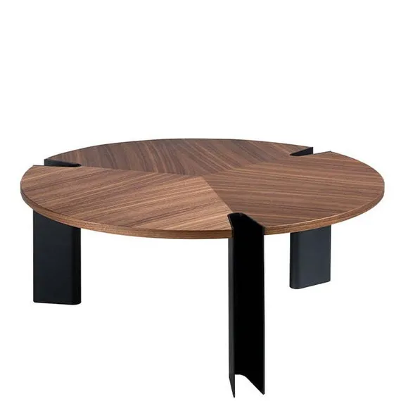 Журнальный столик Angel Cerda 2113, Ø90х36 см, орех