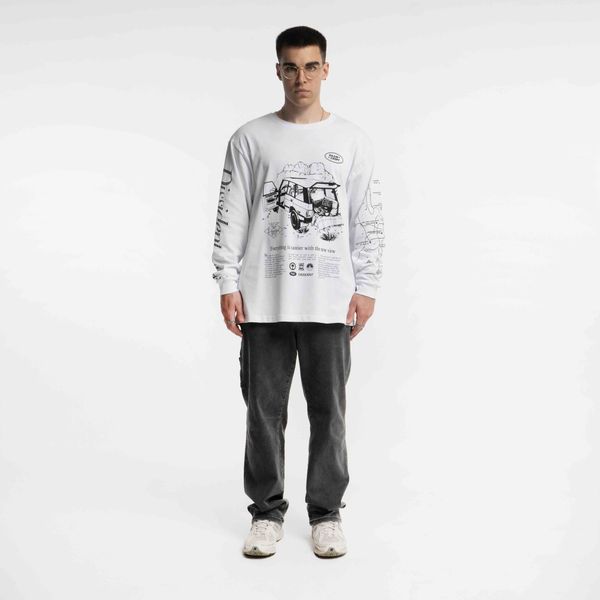 Лонгслив Globetrotter in White - фото 2