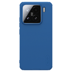 Усиленный чехол синего цвета от Nillkin для смартфона Xiaomi 15, серия Super Frosted Shield Pro