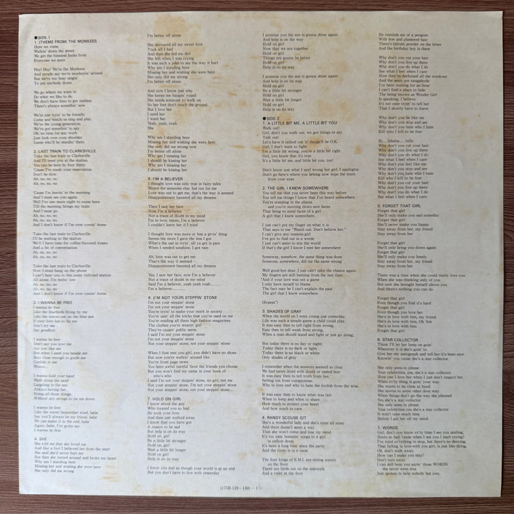 Виниловая пластинка The Monkees ‎– Golden Story 2LP