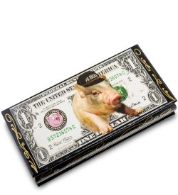 Народные промыслы ШК-11/12-A Шкатулка-купюрница в технике декупаж (8х17х4)