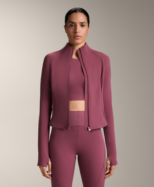 Oysho Легкая и теплая высокотехнологичная куртка, темно-роовый