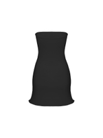black bandeau dress
