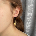 Серьги-булавки, цвет золото