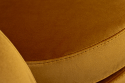 Кресло вращающееся велюровое 76х76х76см Garda Decor бронзовое