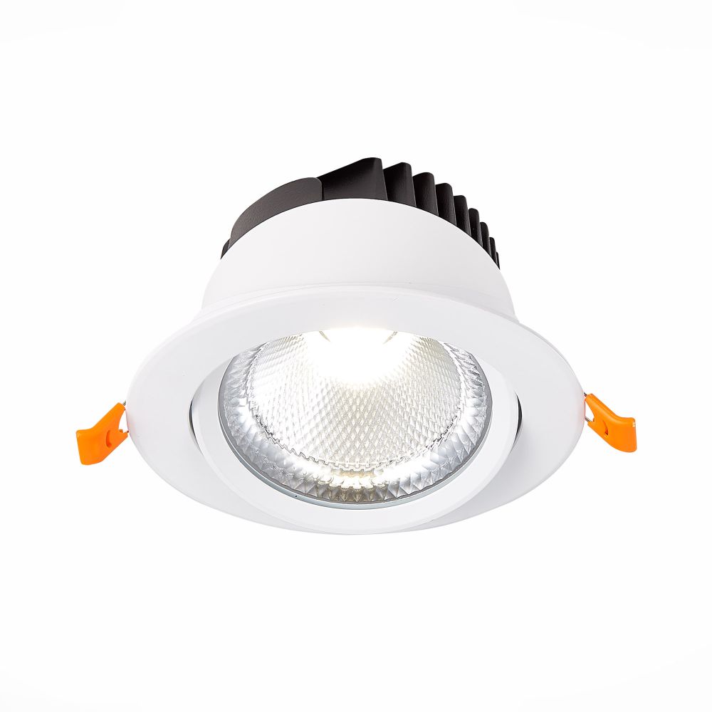 ST211.538.15.24 Св-к встр. Белый LED 1*15W 3000K 1 125Lm Ra80 24° IP20 D109xH65 220-240V Встраиваемые светильники