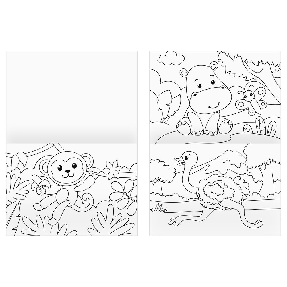 Раскраска А4 Любимые животные Три совы, в ассортименте