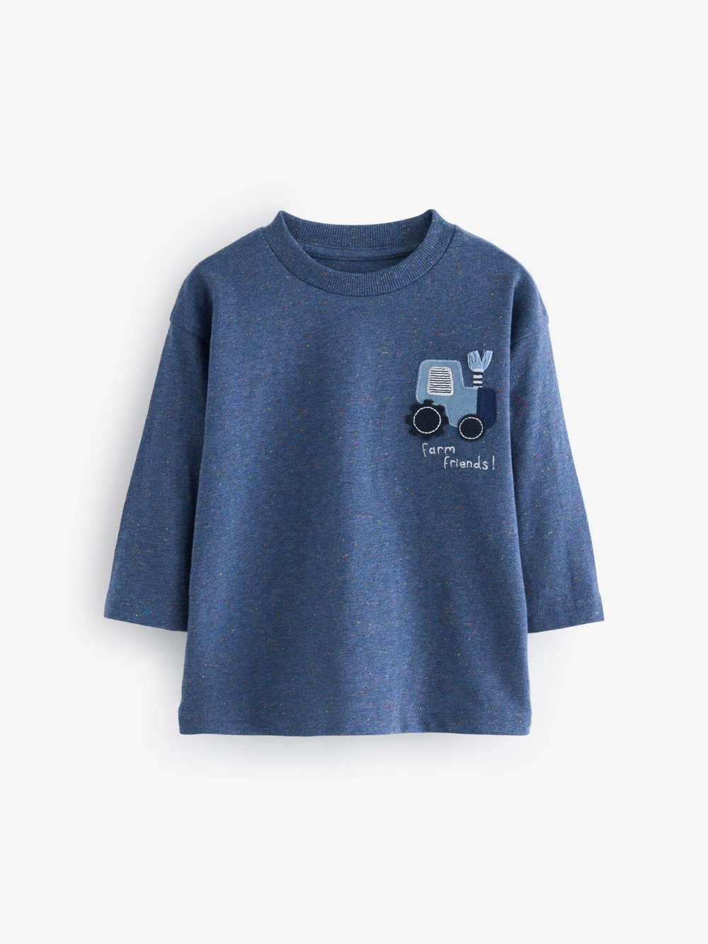 Лонгслив для мальчика Next 642-853, 3 шт., Темно-синий, Белый, Голубой