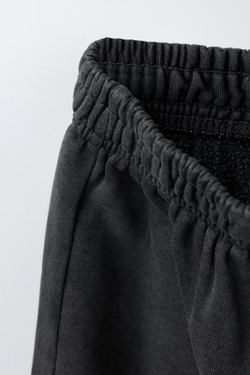 ZARA БРЮКИ WIDE LEG С ЭФФЕКТОМ ПОТЕРТОСТИ, СЕРЫЙ