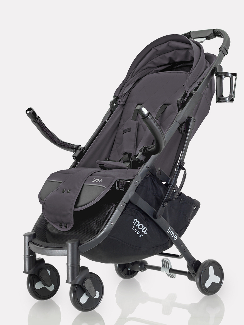 Коляска детская MOWBaby "LIME" MB100 Carbon