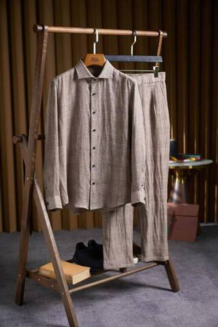 Льняной костюм Zegna