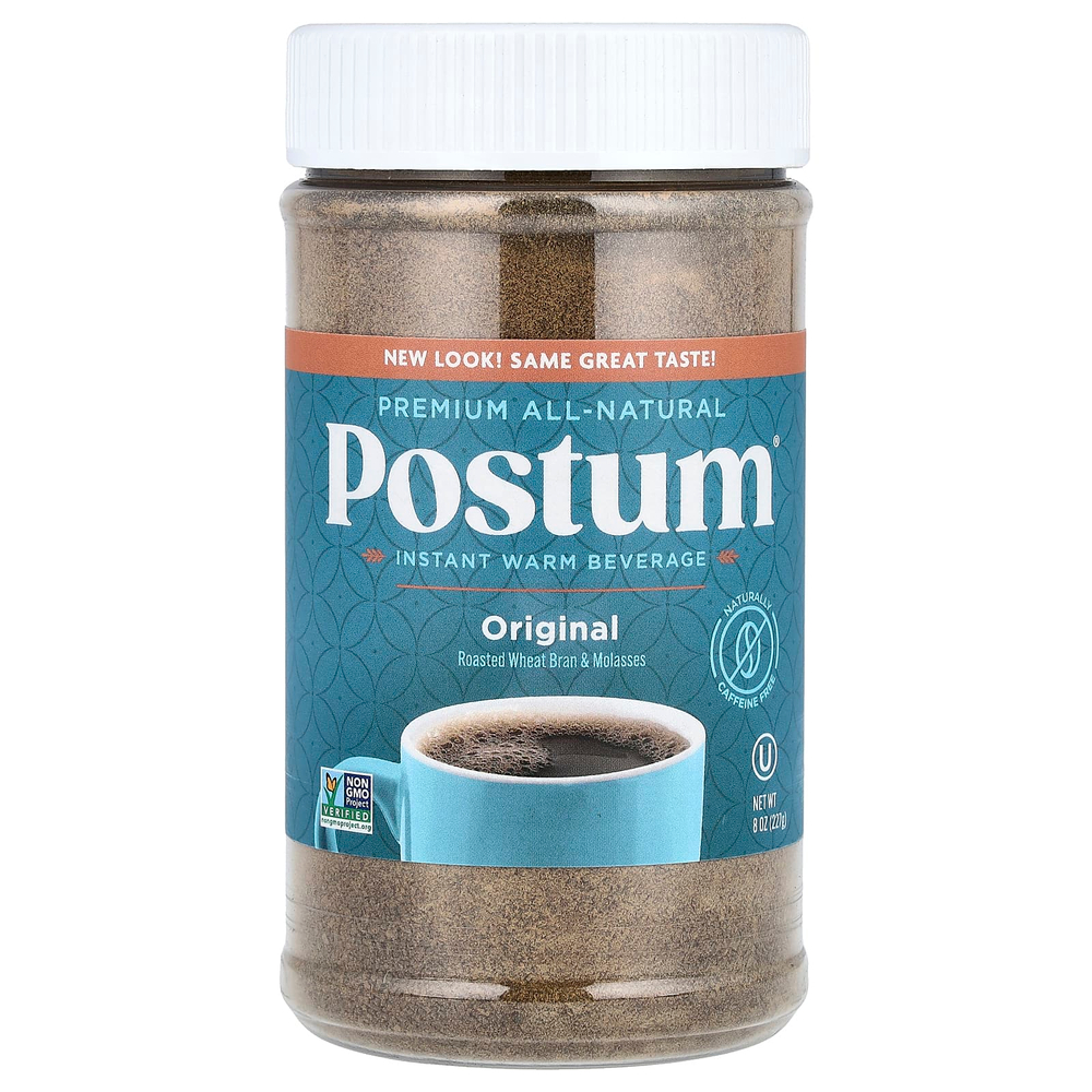 Postum, Теплый напиток быстрого приготовления, оригинальный, без кофеина, 227 г (8 унций)