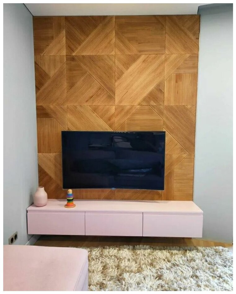 Рифленые стеновые панели из Сосны